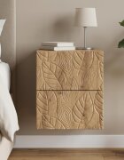 vidaXL Спален шкаф с монтаж на стена Дъб артизан 345 x 33 x 40 см