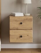 vidaXL Спален шкаф с монтаж на стена Дъб артизан 345 x 33 x 40 см