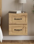 vidaXL Спален шкаф с монтаж на стена Дъб артизан 345 x 33 x 40 см