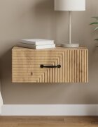 vidaXL Спален шкаф с монтаж на стена Дъб артизан 49 x 345 x 20 см