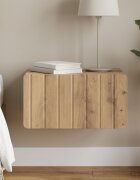 vidaXL Спален шкаф с монтаж на стена Дъб артизан 49 x 345 x 24 см