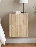 vidaXL Спален шкаф с монтаж на стена Дъб сонома 33 x 345 x 43 см