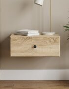 vidaXL Спален шкаф с монтаж на стена Дъб сонома 49 x 345 x 20 см