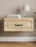 vidaXL Спален шкаф с монтаж на стена Дъб сонома 49 x 345 x 20 см