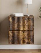vidaXL Спален шкаф с монтаж на стена Опушен дъб 33 x 345 x 40 см