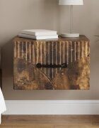 vidaXL Спален шкаф с монтаж на стена Опушен дъб 345 x 33 x 20 см