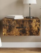 vidaXL Спален шкаф с монтаж на стена Опушен дъб 49 x 345 x 20 см