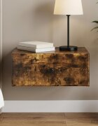 vidaXL Спален шкаф с монтаж на стена Опушен дъб 49 x 345 x 20 см