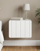 vidaXL Спален шкаф с монтаж на стена с чекмедже Бяло 33 x 345 x 24 см