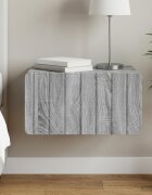 vidaXL Спален шкаф с монтаж на стена Сива сонома 49 x 345 x 24 см
