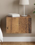 vidaXL Спален шкаф с монтаж на стена Старо дърво 33 x 345 x 20 см