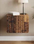 vidaXL Спален шкаф с монтаж на стена Старо дърво 33 x 345 x 24 см