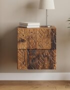 vidaXL Спален шкаф с монтаж на стена Старо дърво 345 x 33 x 40 см