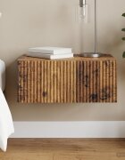 vidaXL Спален шкаф с монтаж на стена Старо дърво 49 x 345 x 20 см