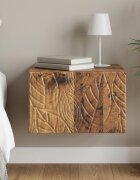 vidaXL Спален шкаф с монтаж на стена Старо дърво 49 x 345 x 20 см
