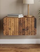 vidaXL Спален шкаф с монтаж на стена Старо дърво 49 x 345 x 24 см