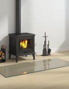 vidaXL Стъклена плоча за камина Прозрачен 120 x 50 cm Стъкло
