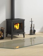 vidaXL Стъклена плоча за камина Прозрачен 120 x 50 cm Стъкло