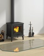vidaXL Стъклена плоча за камина Прозрачен 120 x 60 cm Стъкло