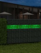 vidaXL Стъклени камъни за габион зелени 60-120 мм 25 кг