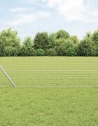 vidaXL Стълб за ограда. 12 бр. Сребристо 90 cm