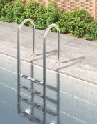 vidaXL Стълба за басейн 54x38x1845 см неръждаема стомана 304