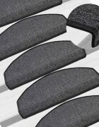 vidaXL Стълби подложки 15 бр. 65 x 24 x 4 cm Non-Slip Антрацит