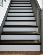 vidaXL Стълбищни стъпала 12 бр кафяво-черни 100x30x2 см дъб масив