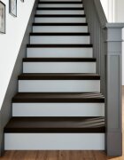 vidaXL Стълбищни стъпала 2 бр тъмнокафяви 80x30x2 см дъб масив