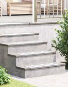 vidaXL Стъпало 10 бр. 60 x 18 x 25 см Сребрист Алуминий Правоъгълна