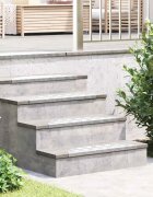 vidaXL Стъпало 15 бр. 60 x 18 x 25 см Сребрист Алуминий Полумесец