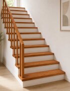vidaXL Стъпало 16 бр. 120 x 25 x 2 cm Кафяво Масивен дъб