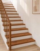 vidaXL Стъпало 20 бр. 80 x 30 x 2 cm Кафяво Масивен дъб