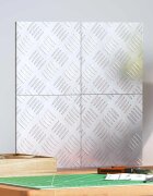 vidaXL Стъпало 4 бр. 20 x 20 cm Сребрист Алуминий Квадратна