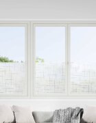 vidaXL Статично прозорчно фолио Шаблон със звезди 90 x 500 cm ПВЦ