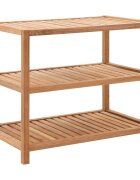 vidaXL Стелаж за баня орехово дърво масив 65x40x55 cм