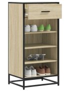 vidaXL Стелаж за обувки Сонома дъб 48x38x975 cm Инженерна дървесина