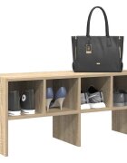 vidaXL Стелаж за обувки стифиращи дъб сонома 895x30x40 см