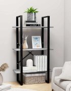 vidaXL Стелаж за съхранение бетонно сив 60x30x105 см инженерно дърво