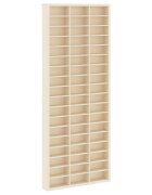 vidaXL Стена дисплей кутия Монтиране на стена Бежово 30 x 45 x 75 см