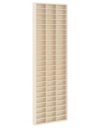 vidaXL Стена дисплей кутия Монтиране на стена Бежово 30 x 45 x 96 см