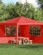 vidaXL Стена на палатка за парти 2 бр. 300 x 195 см Червено