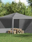 vidaXL Стена на палатка за парти 2 бр. 300 x 195 см Светлосиво