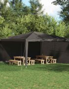 vidaXL Стена на палатка за парти 2 бр. 400 x 195 см Антрацит