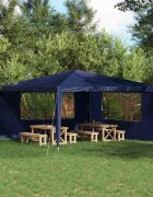 vidaXL Стена на палатка за парти 2 бр. 400 x 195 см Синьо