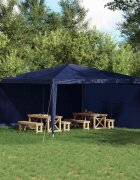 vidaXL Стена на палатка за парти 2 бр. 400 x 195 см Синьо