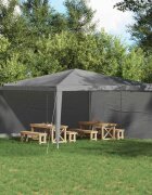 vidaXL Стена на палатка за парти 2 бр. 400 x 195 см Светлосиво