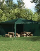 vidaXL Стена на палатка за парти 2 бр. 400 x 195 см Зелено