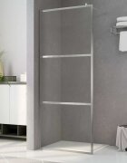 vidaXL Стена за душ с прозрачно ESG стъкло 100x195 см