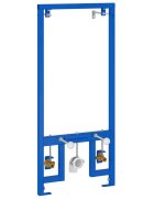 vidaXL Стена за поддръжка на биде Синьо 50 x 3 x 112 см